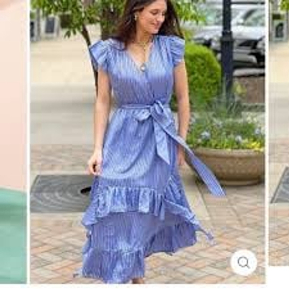 Marie Oliver Uma Dress in Blue Jay - Picture 2 of 8